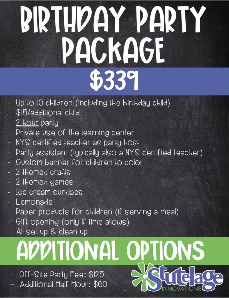 Birthday Party Packages